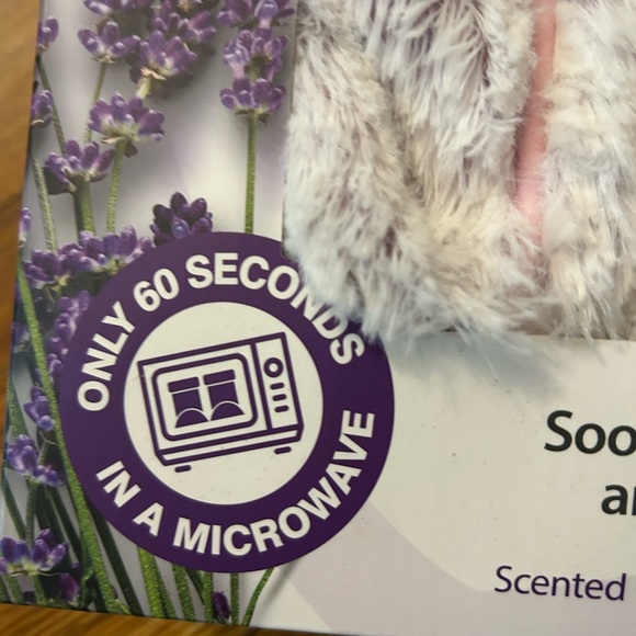 NIB Warmies Microwavable Boots Slippers Purple & White Lavender Scented - Picture 3 of 6